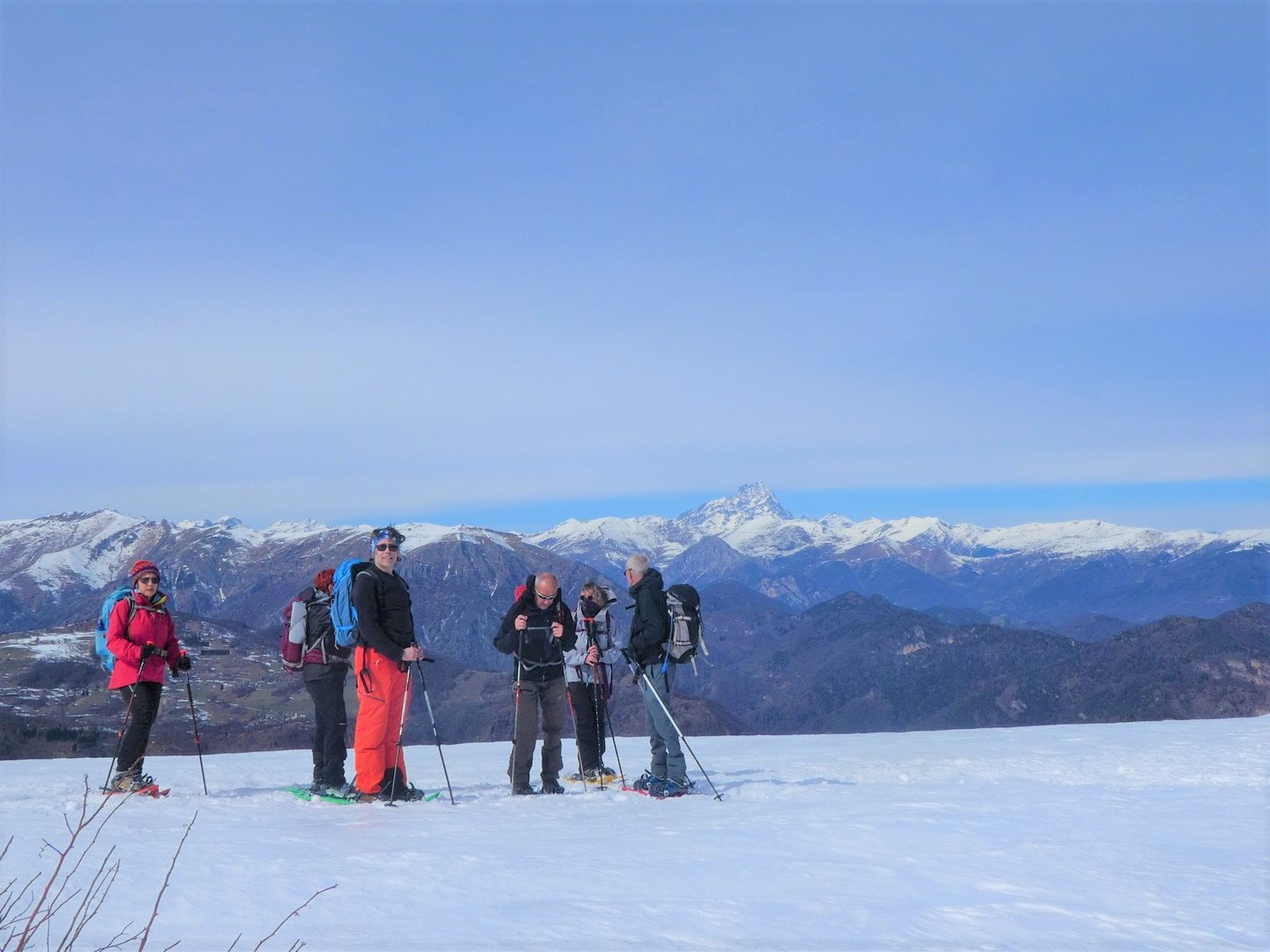 ciaspole con monviso