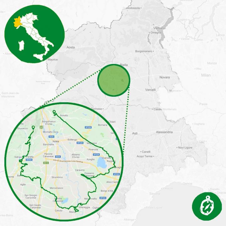 La mappa del Cammino Morenico