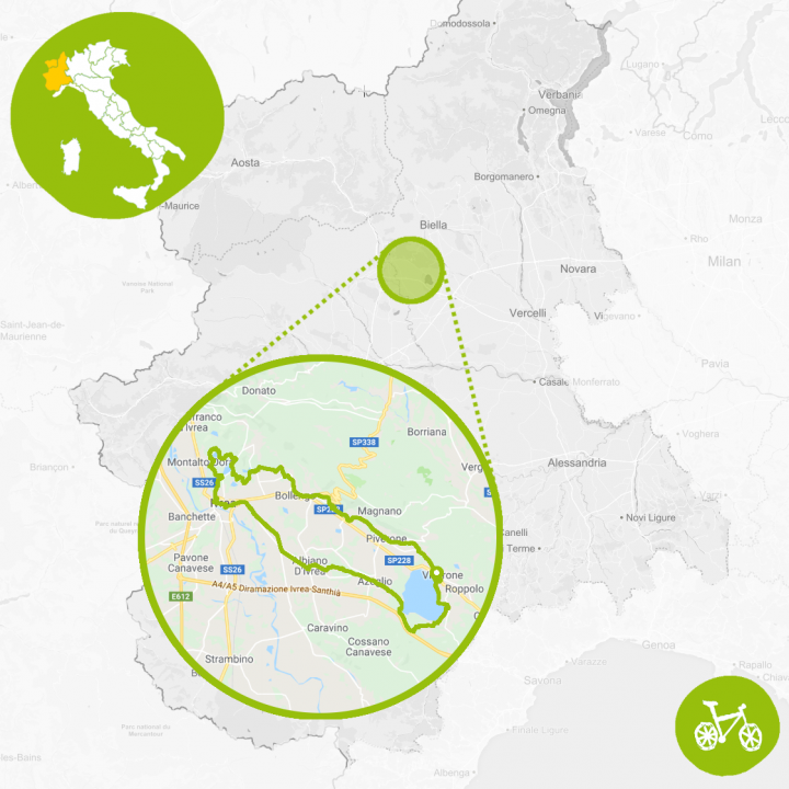 Mappa Francigena Ivrea