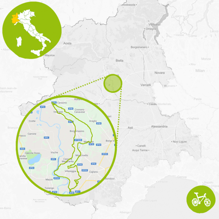 E-bike training course map