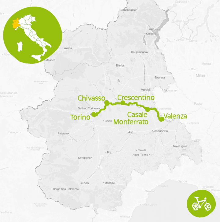 Map cycle path VenTo