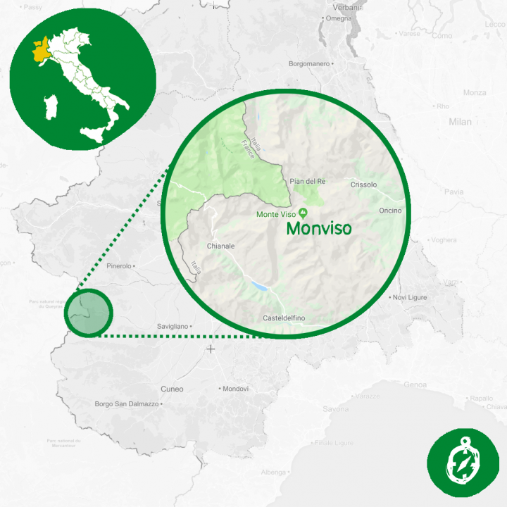 Monviso Cartina Geografica