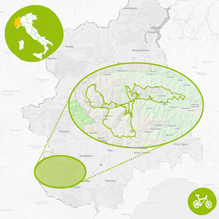Mappa Val Maira