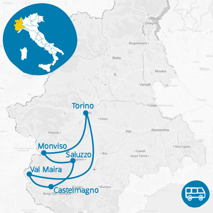 Mappa Alpi Sud
