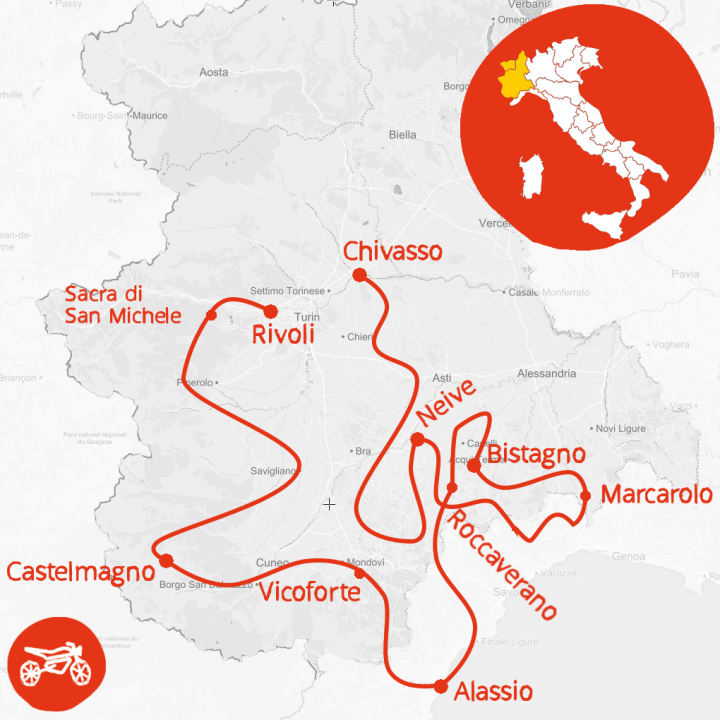 Giroola Map Moto Mare and Monti