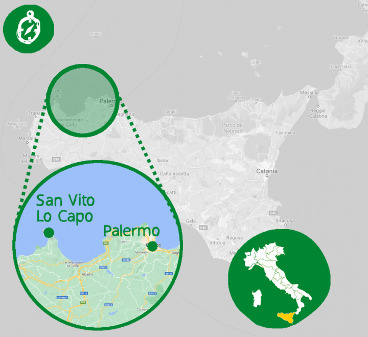 mappa Trekking San Vito Lo Capo