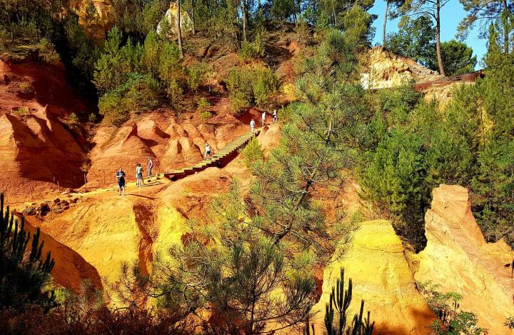 sentier des ocres