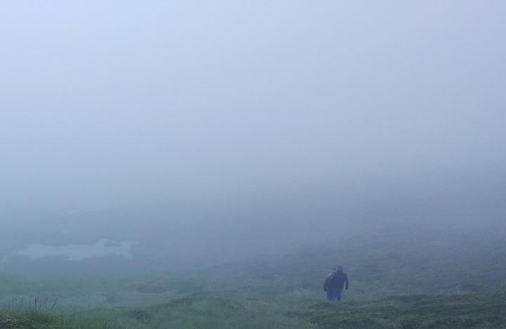 passeggiata nella nebbia