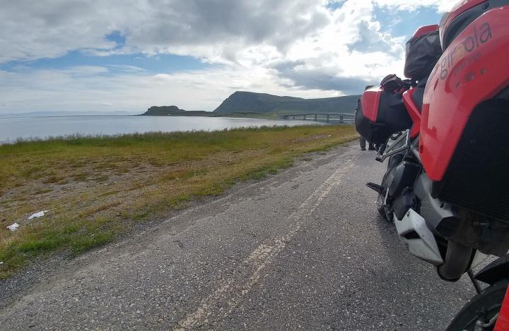 on the road